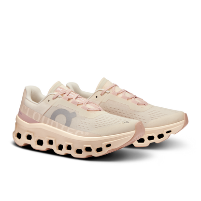 On Running Women's Cloudmonster Shoes - Moon / Fawn - Shopsportive