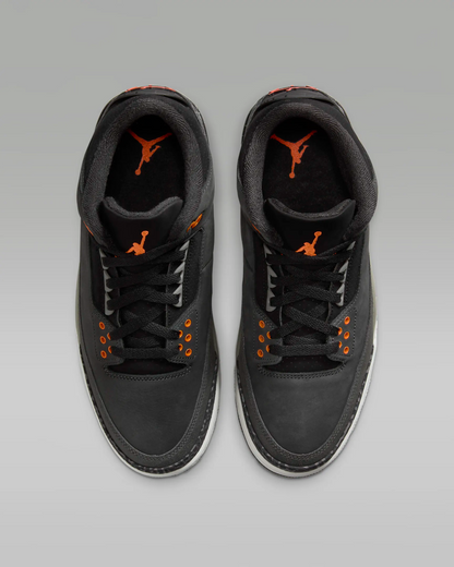 Nike Men's Air Jordan 3 Fear Shoes - Night Stadium / Black / Flat Pewter / Total Orange - Shopsportive
