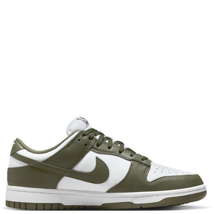 Nike Women's Dunk Low Shoes - White / Medium Olive - Shopsportive