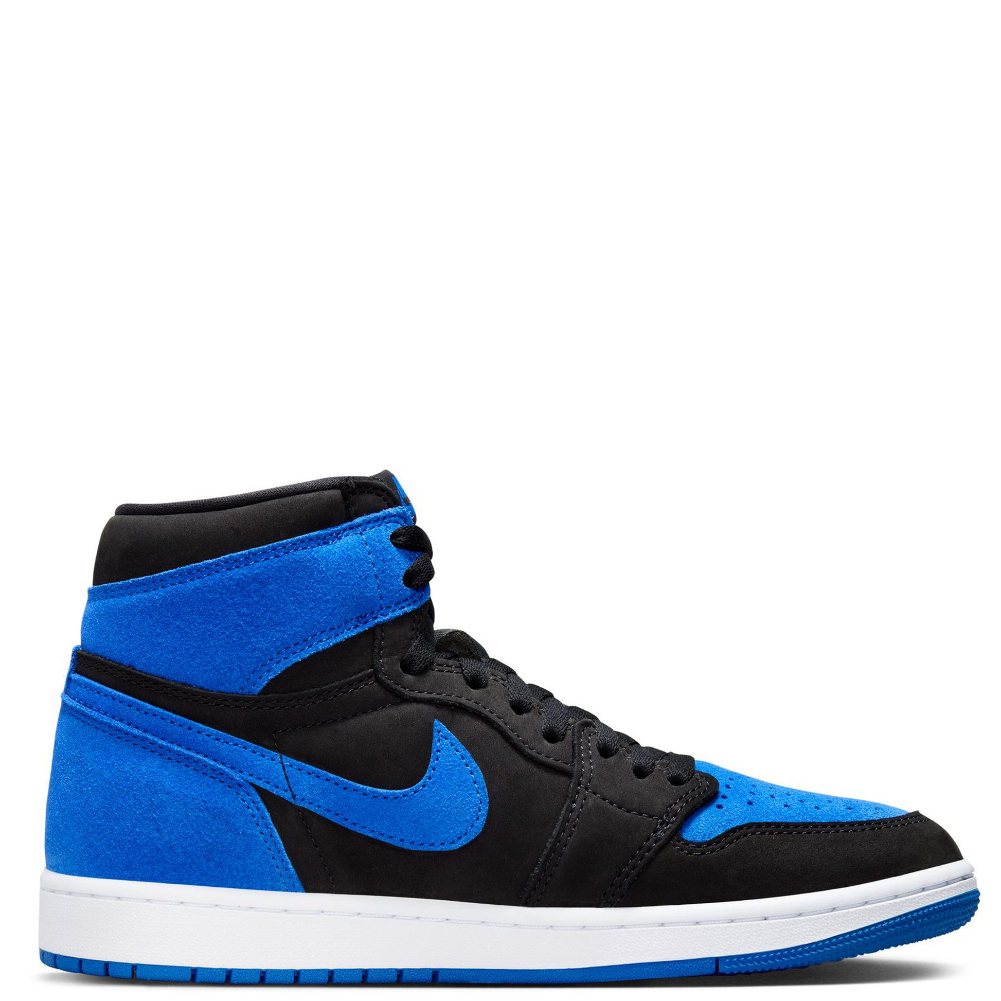 Nike Men's Air Jordan 1 High Shoes - Black / Royal Blue / White Nike Men's Air Jordan 1 High Shoes - Black / Royal Blue / White