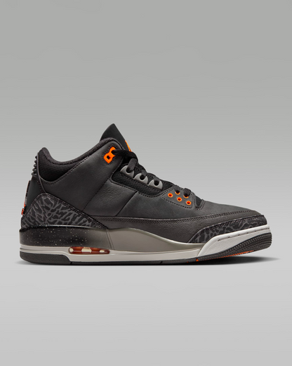 Nike Men's Air Jordan 3 Fear Shoes - Night Stadium / Black / Flat Pewter / Total Orange - Shopsportive