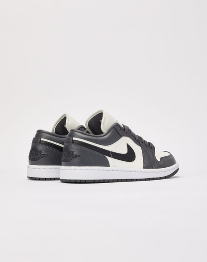 Nike Women's Air Jordan 1 Low Shoes - Sail / Blue Grey / White / Dune Red - Shopsportive