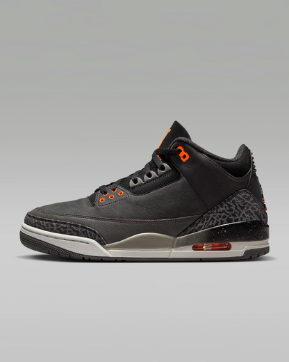 Nike Men's Air Jordan 3 Fear Shoes - Night Stadium / Black / Flat Pewter / Total Orange - Shopsportive