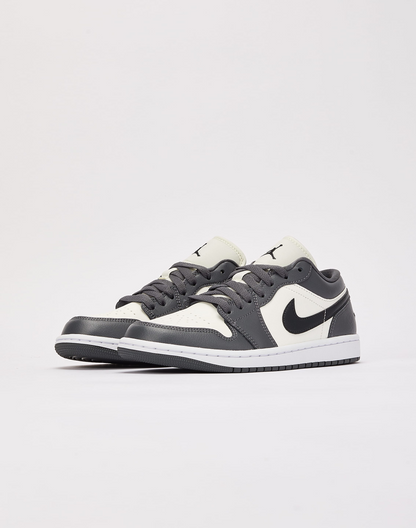 Nike Women's Air Jordan 1 Low Shoes - Sail / Blue Grey / White / Dune Red - Shopsportive