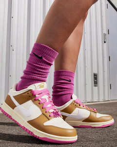 Nike Women's Dunk Low SE Shoes - Bronzine / Playful Pink / Alabaster / Coconut Milk