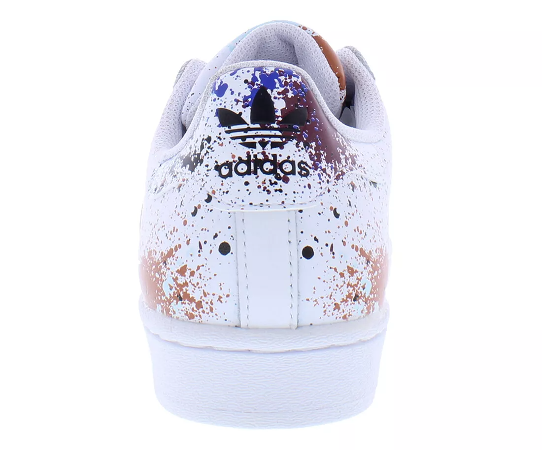 Adidas Kid s Superstar Spray GS Shoes White Multi Sportive