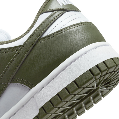 Nike Women's Dunk Low Shoes - White / Medium Olive - Shopsportive