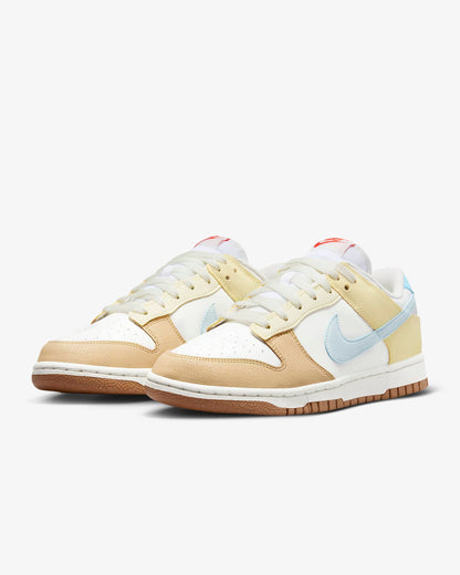Nike Women's Dunk Low Shoes - Summit White / Aquarius Blue / Soft Yellow / Glacier Blue - Shopsportive