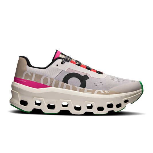 On Running Women's Cloudmonster Shoes - Silver / Ivory - Shopsportive
