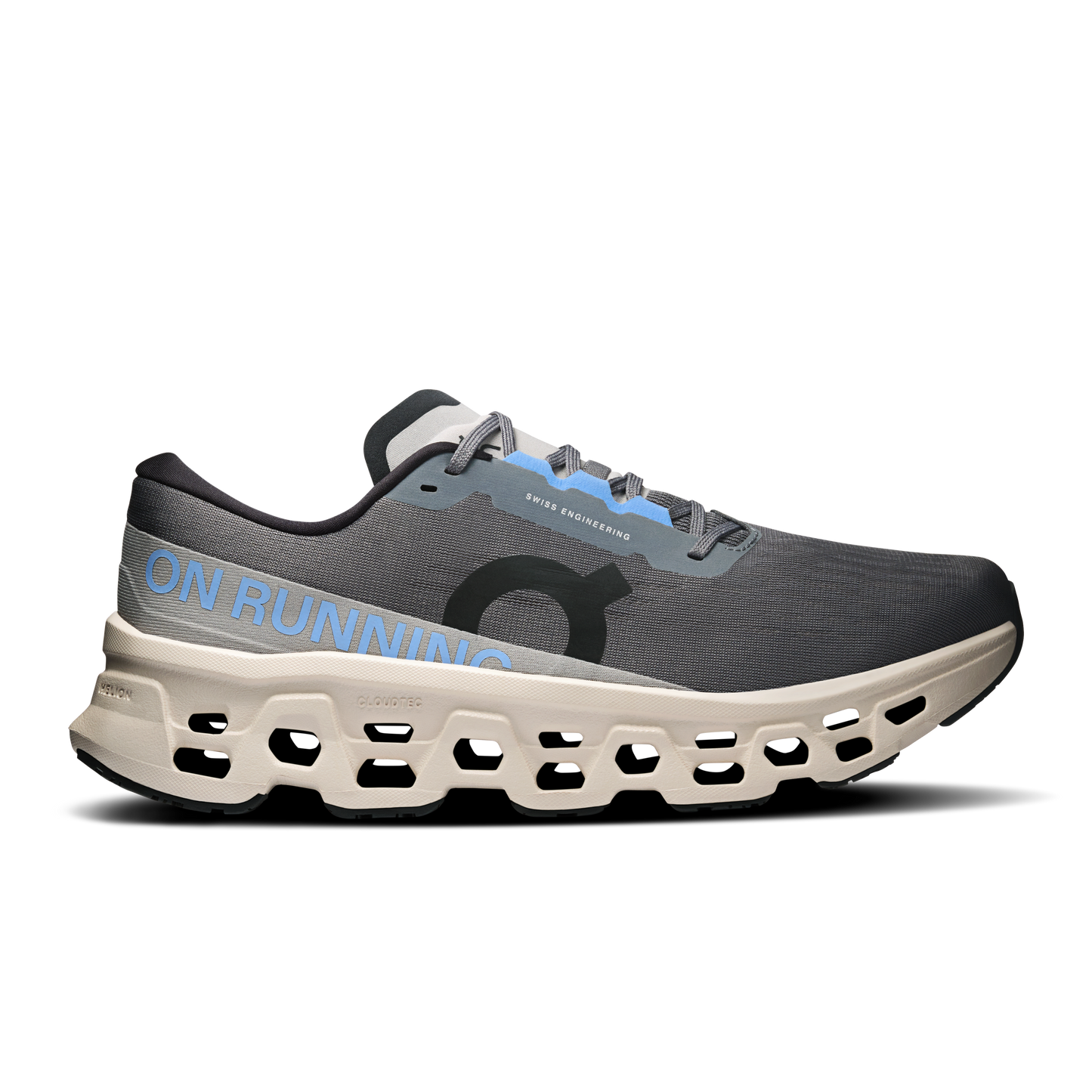 On Running Men's Cloudmonster 3 Shoes - Rock / Silver - Shopsportive