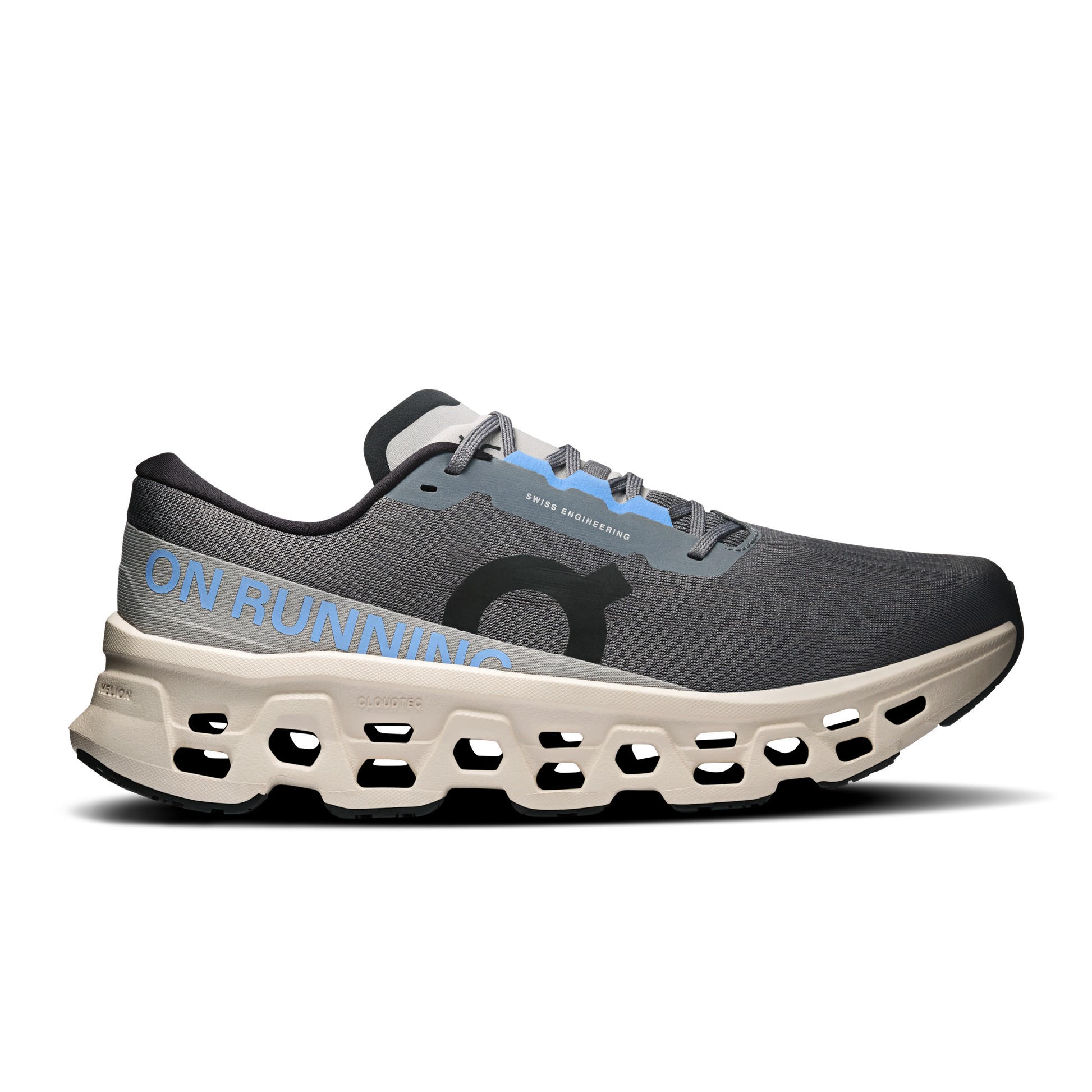 On Running Men's Cloudmonster 3 Shoes - Rock / Silver - Shopsportive