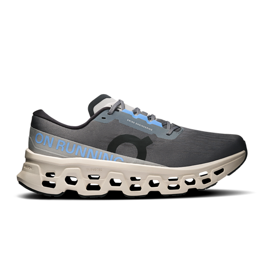 On Running Men's Cloudmonster 3 Shoes - Rock / Silver - Shopsportive