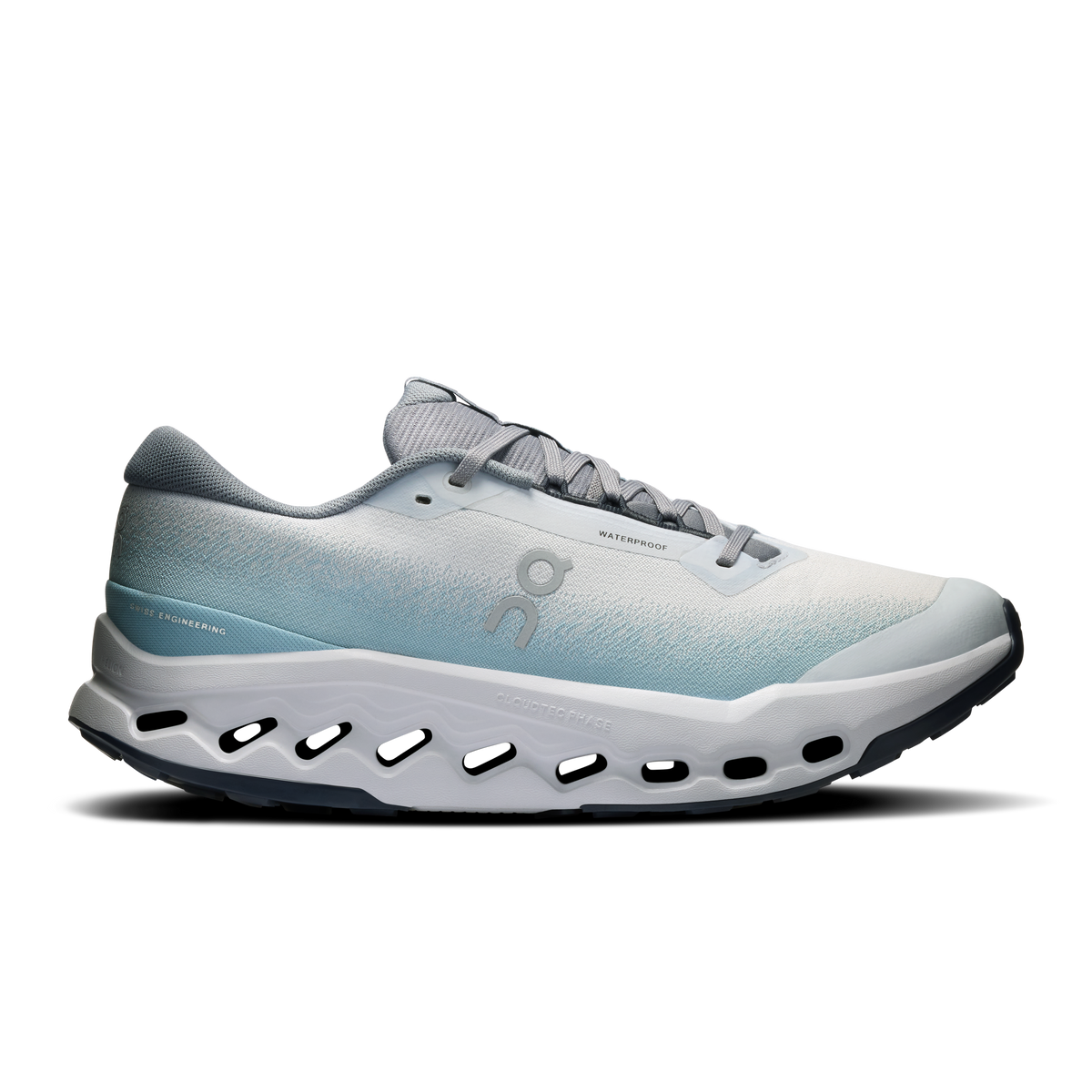 On Running Men's Cloudsurfer Trail 2 Waterproof Shoes - Glacier / Tide - Shopsportive