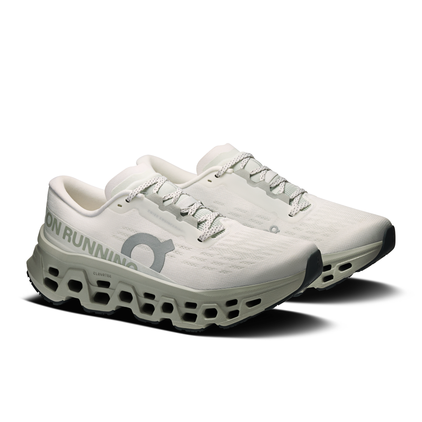 On Running Women's Cloudmonster 3 Shoes - Ivory / Tin - Shopsportive