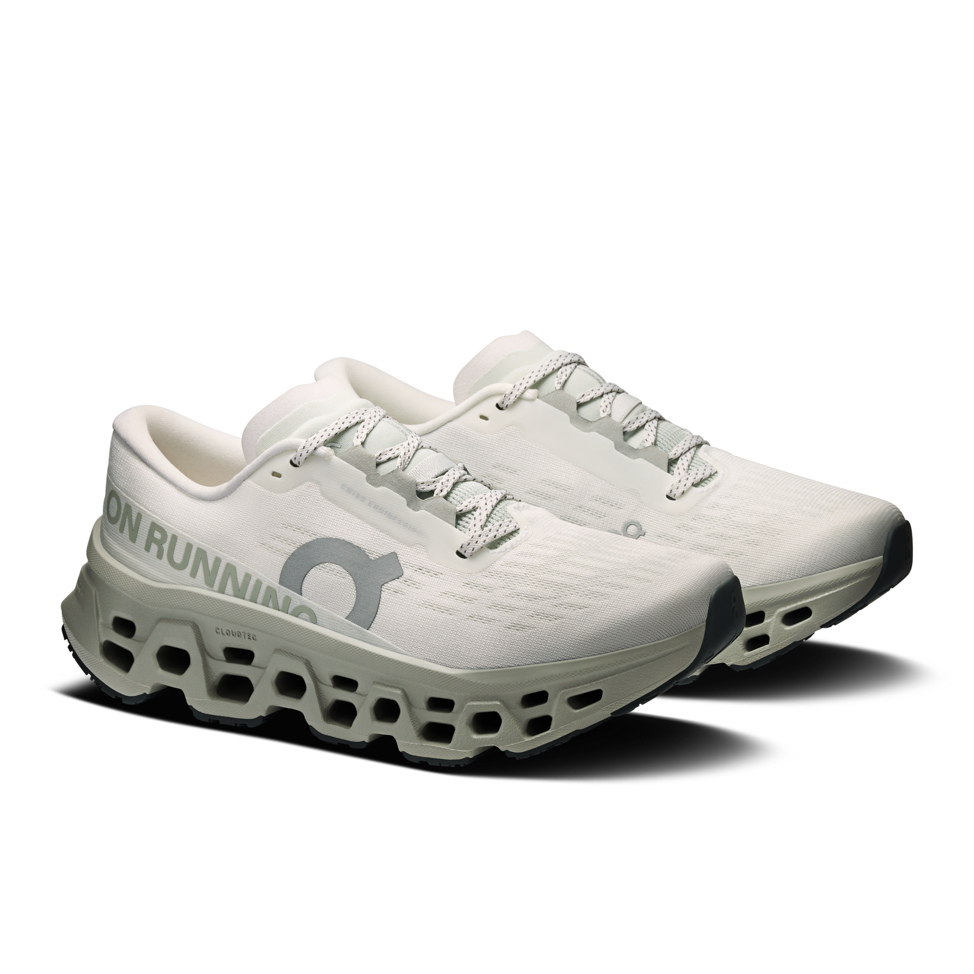 On Running Women's Cloudmonster 3 Shoes - Ivory / Tin - Shopsportive