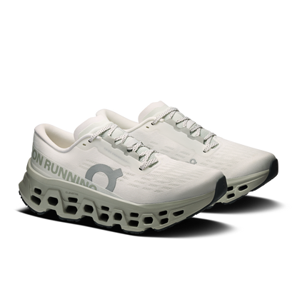 On Running Women's Cloudmonster 3 Shoes - Ivory / Tin - Shopsportive