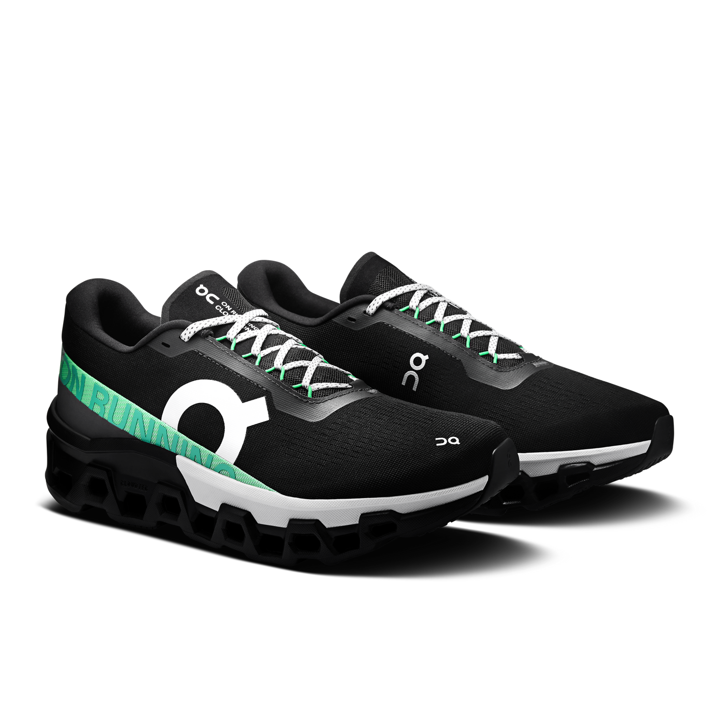 On Running Men's Cloudmonster 2 Shoes - Black / Glacier - Shopsportive