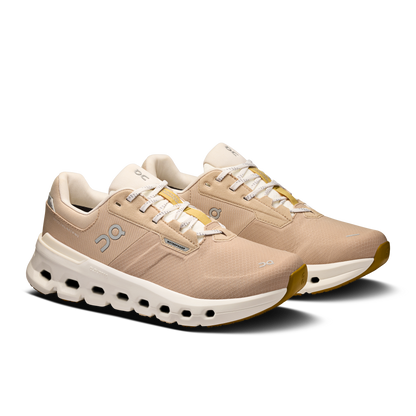 On Running Women's Cloudrunner 2 Waterproof Shoes - Sand / Dew - Shopsportive