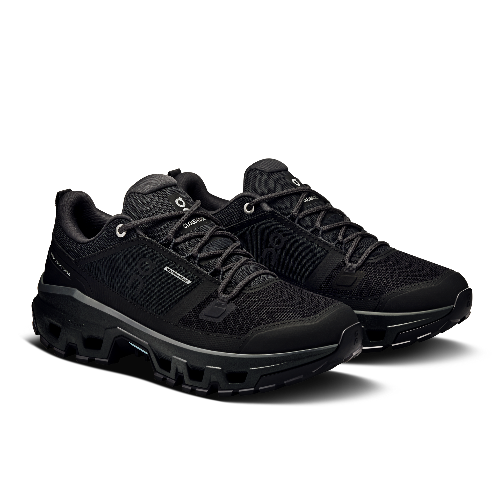 On Running Women's Cloudrock Low Waterproof Shoes - Black / Black - Shopsportive
