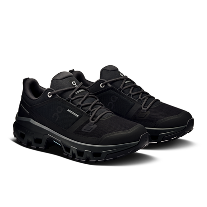 On Running Women's Cloudrock Low Waterproof Shoes - Black / Black - Shopsportive