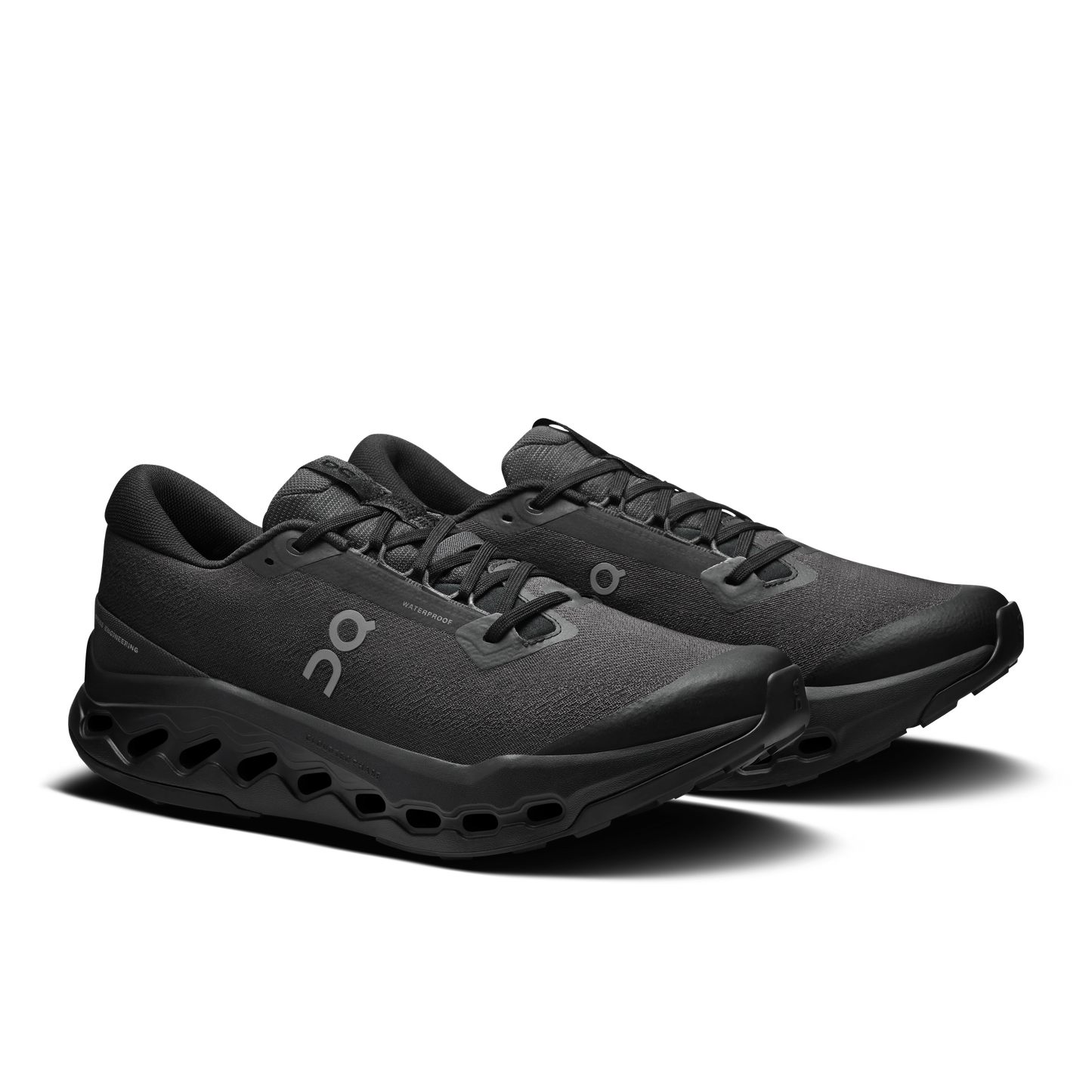 On Running Men's Cloudsurfer Trail 2 Waterproof Shoes - Black / Black - Shopsportive