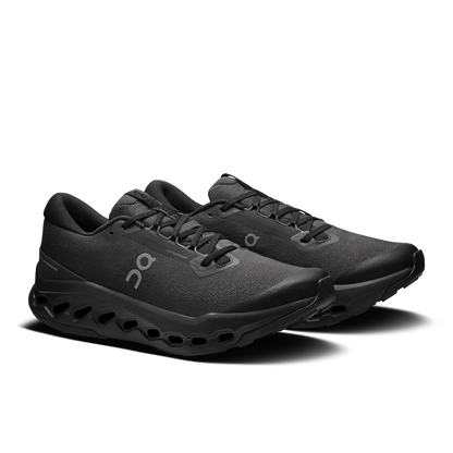 On Running Men's Cloudsurfer Trail 2 Waterproof Shoes - Black / Black - Shopsportive