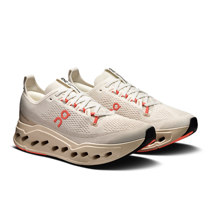 On Running Men's Cloudsurfer Max Shoes - Ivory / Salmon - Shopsportive