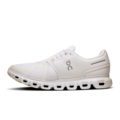 On Running Men's Cloud 6 Wide Shoes - White / White - Shopsportive
