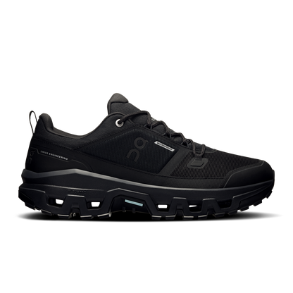 On Running Men's Cloudrock Low Waterproof Shoes - Black / Black - Shopsportive