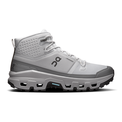 On Running Men's Cloudrock Mid Waterproof Shoes - Glacier / Alloy - Shopsportive