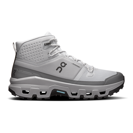 On Running Men's Cloudrock Mid Waterproof Shoes - Glacier / Alloy - Shopsportive