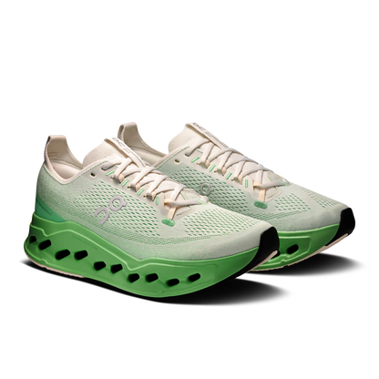 On Running Men's Cloudsurfer Max Shoes - Ivory / Honeydew - Shopsportive