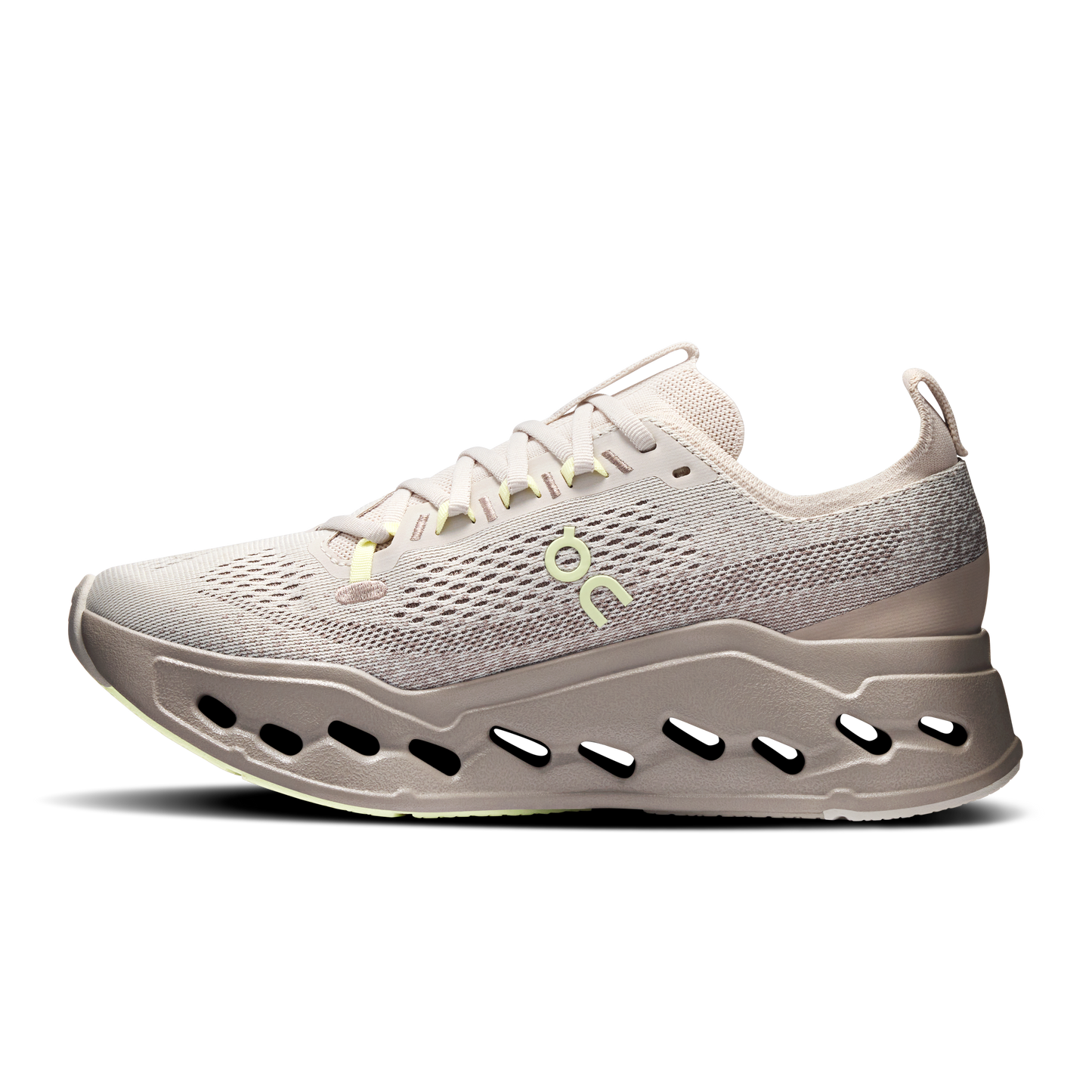 On Running Women's Cloudsurfer Max Shoes - Pelican / Limelight - Shopsportive