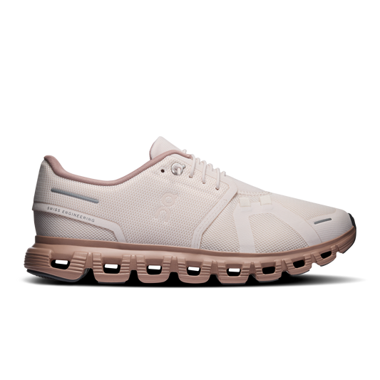 On Running Women's Cloud 6 Shoes - Oyster / Biscuit - Shopsportive