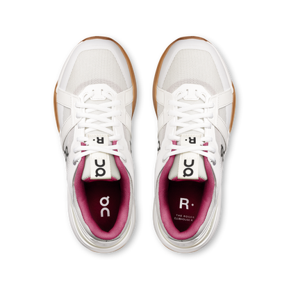 On Running Women's The Roger Clubhouse Pro Shoes - Ivory / Grenadine - Shopsportive