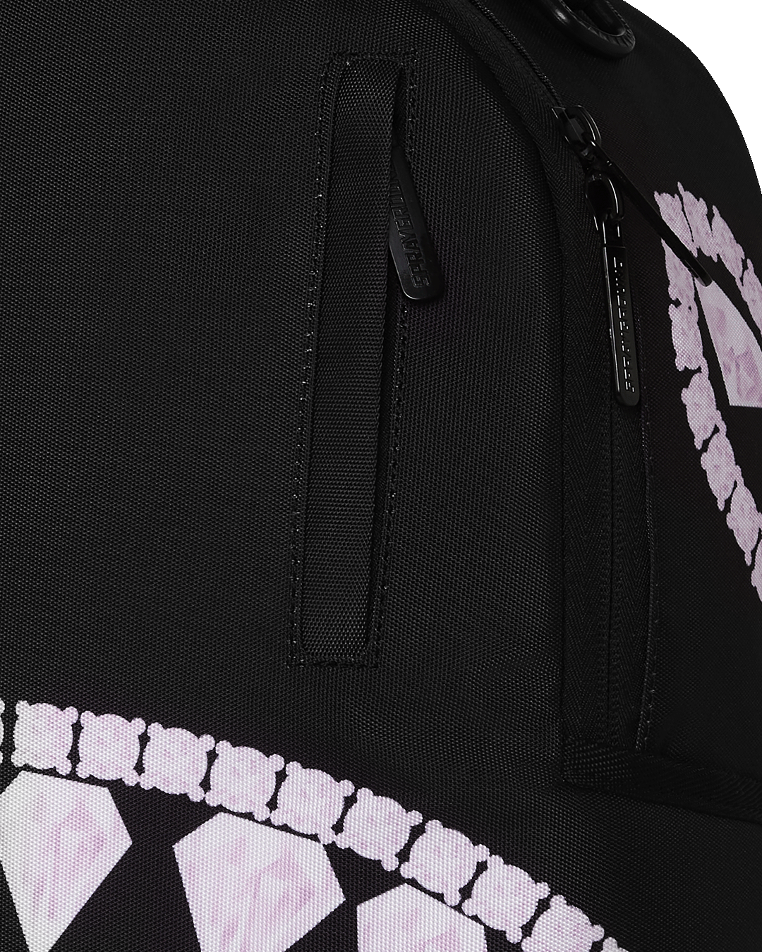 Sprayground Pink Panther Diamond Bite Backpack - Black / Pink - Shopsportive