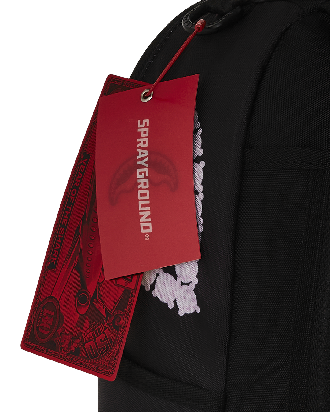 Sprayground Pink Panther Diamond Bite Backpack - Black / Pink - Shopsportive