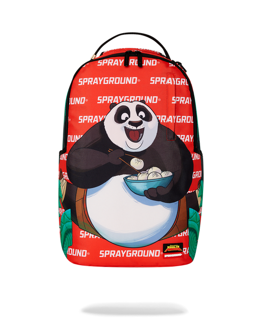 Sprayground Kung Fu Panda Po Power Pack Backpack - Red / Black / White - Shopsportive