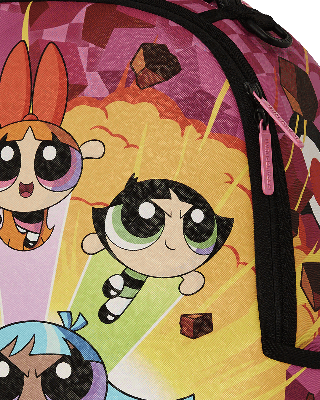 Sprayground Powerpuff Bustin Thru Dlxsv Backpack Bag - Shopsportive