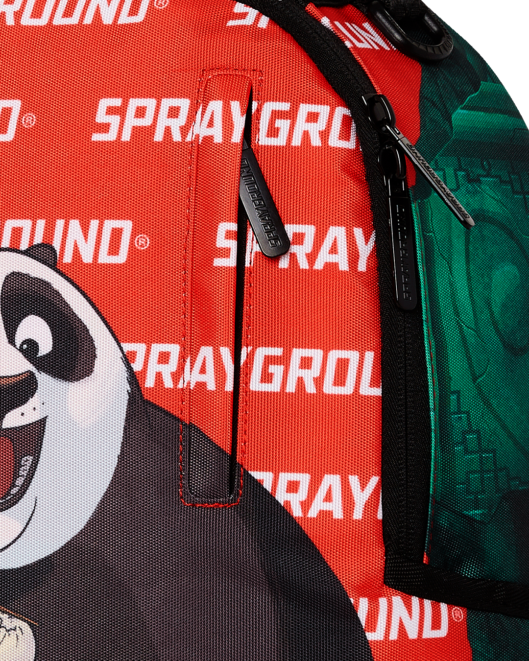 Sprayground Kung Fu Panda Po Power Pack Backpack - Red / Black / White - Shopsportive