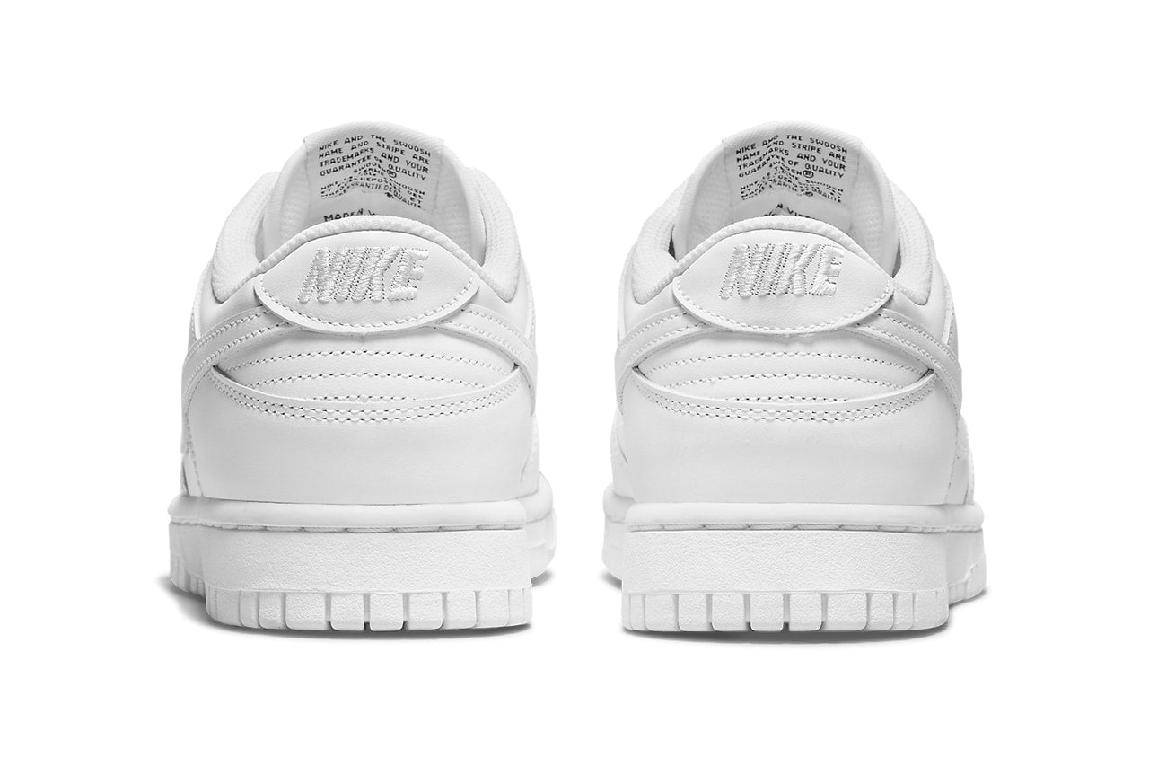 Nike Women's Dunk Low Shoes - White / White
