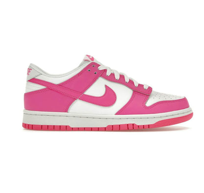 Nike Kids' Dunk Low Shoes - White / Laser Fuchsia - Shopsportive