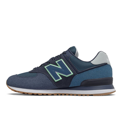 New Balance Men's 574 Shoes - Natural Indigo / Marblehead - Shopsportive