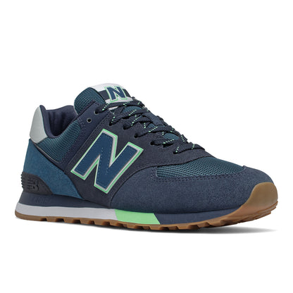 New Balance Men's 574 Shoes - Natural Indigo / Marblehead - Shopsportive