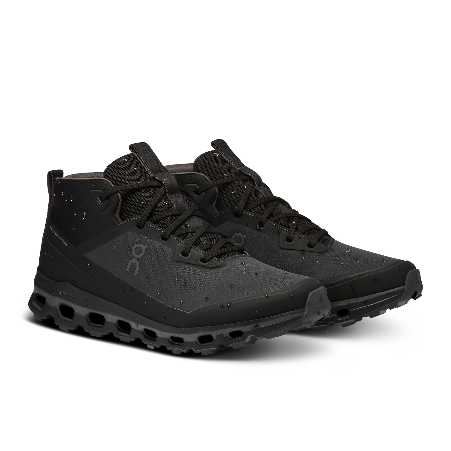 On Running Men's Cloudroam Waterproof Shoes - Black / Eclipse