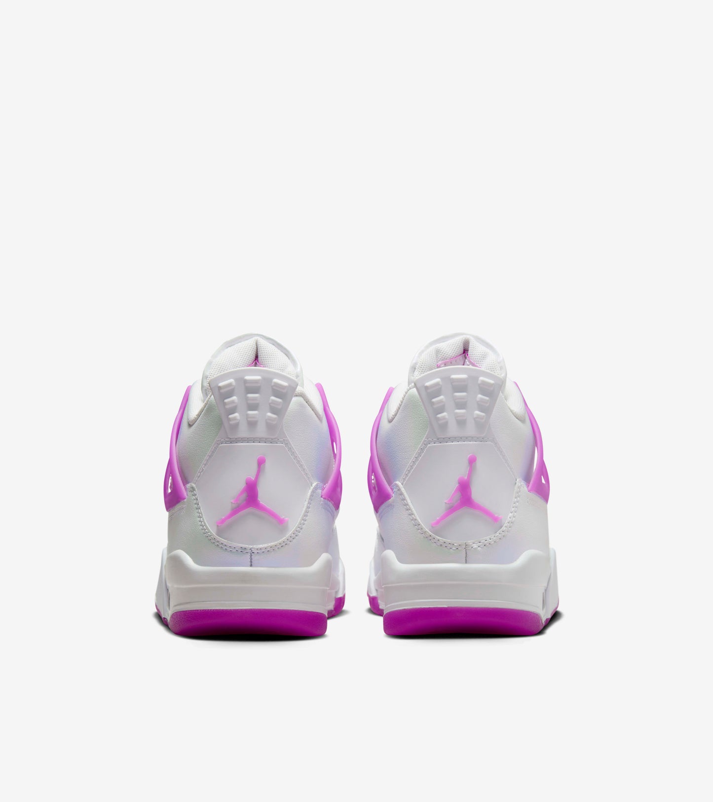 Nike Kid's Air Jordan 4 Retro GS Shoes - Hyper Violet / White