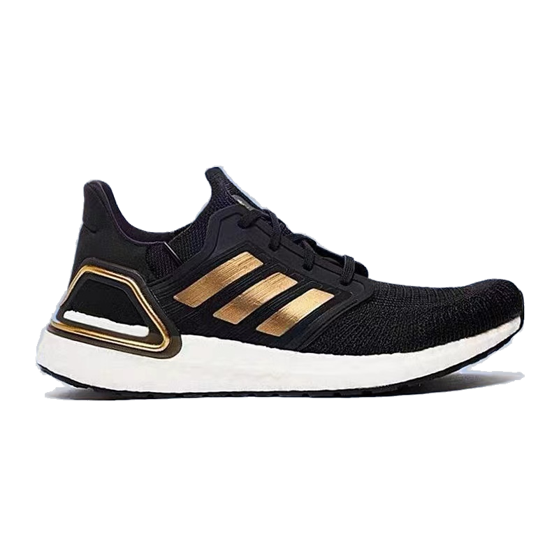 Adidas Men's Ultraboost 20 Shoes - Core Black / Gold Metallic / Solar Red