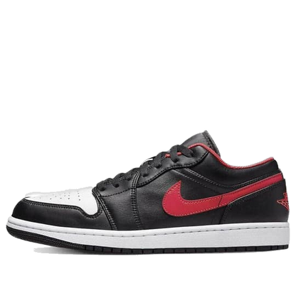 Nike Men's Air Jordan 1 Low Shoes - Black / Fire Red / White - Shopsportive