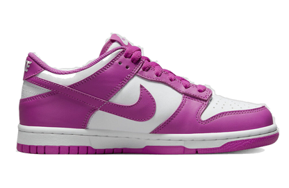 Nike Kids' Dunk Low Gs Shoes - White / Active Fuchsia - Shopsportive