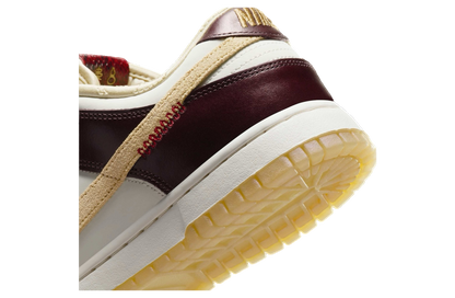 Nike Women's Dunk Low Lx Shoes - Burgundy Crush / Sail / Team Gold / Dark Red - Shopsportive